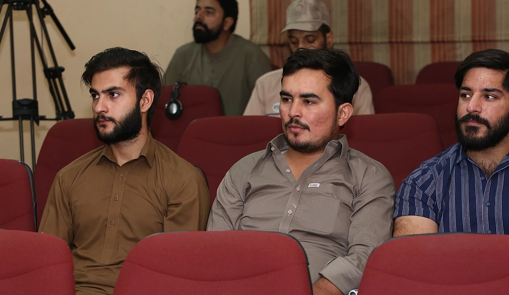 Students listening during the lecture